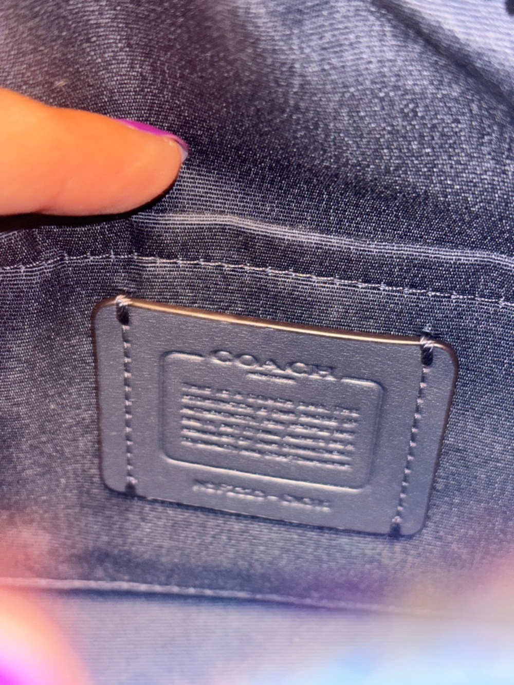 Coach Pacific-Blue Sydney Satchel with Two Cross Body Straps - Picture 5 of 8